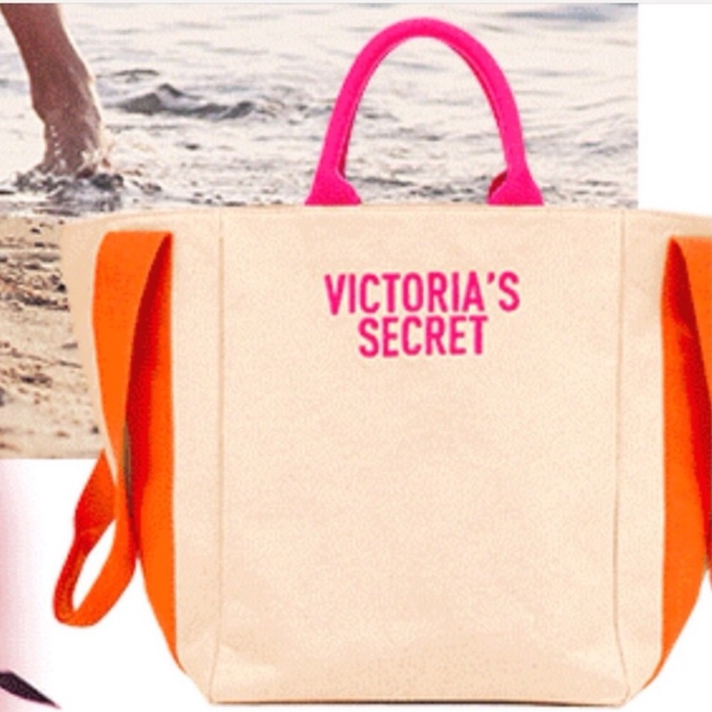 Victoria’s Secret canvas large dual strap bag. NWT